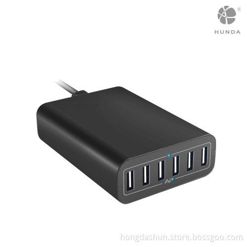 fastest electrical AC outlets 6 port micro usb charger 60W
